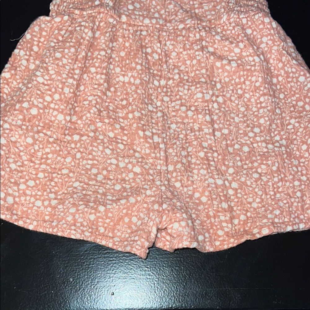 Pink Floral Ruffle Romper - Picture 4 of 5